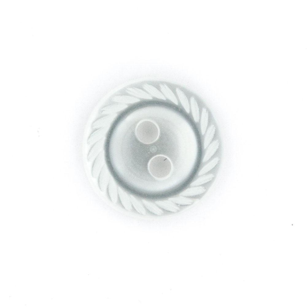 Bot&oacute;n Pl&aacute;stico Borde Cuerda Blanco