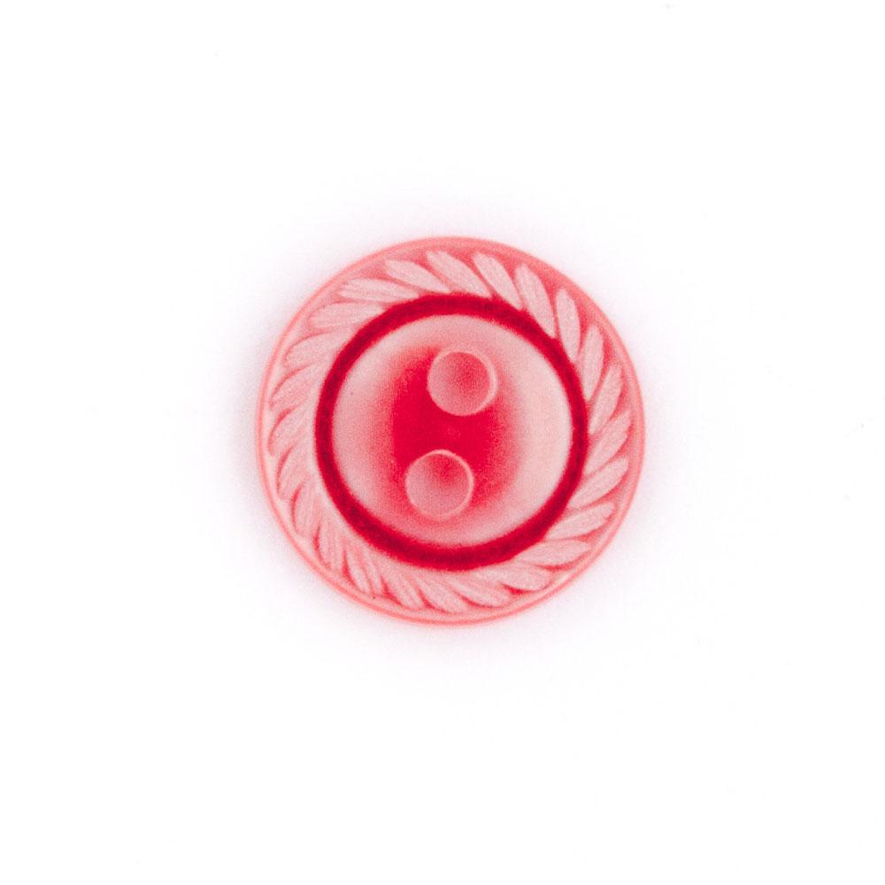 Bot&oacute;n Pl&aacute;stico Borde Cuerda Rosado