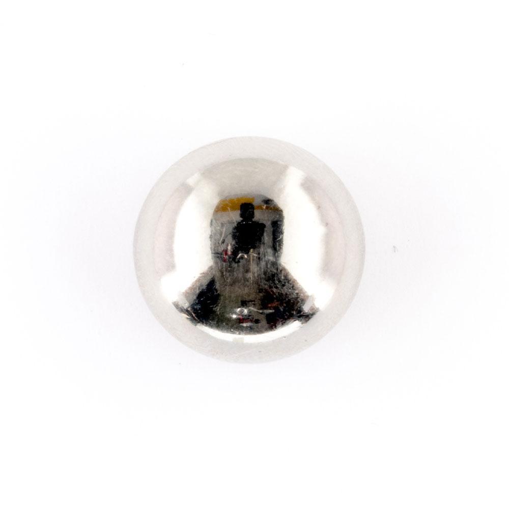 Bot&oacute;n Met&aacute;lico Liso Plateado