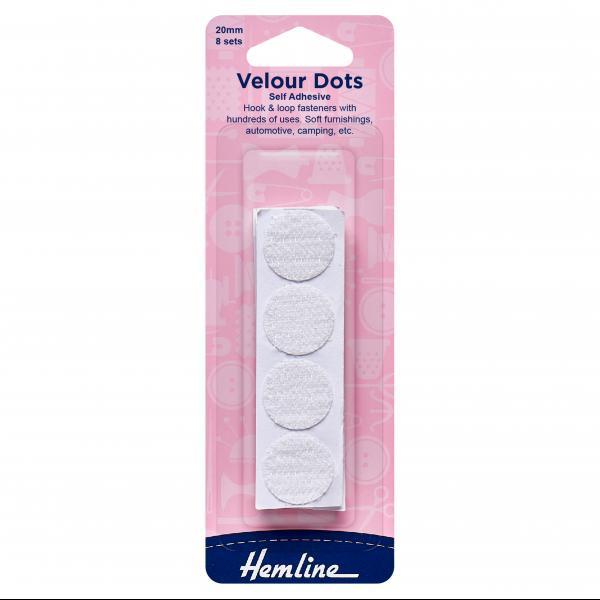 Velcro circular autoadhesivo 12 un Hemline