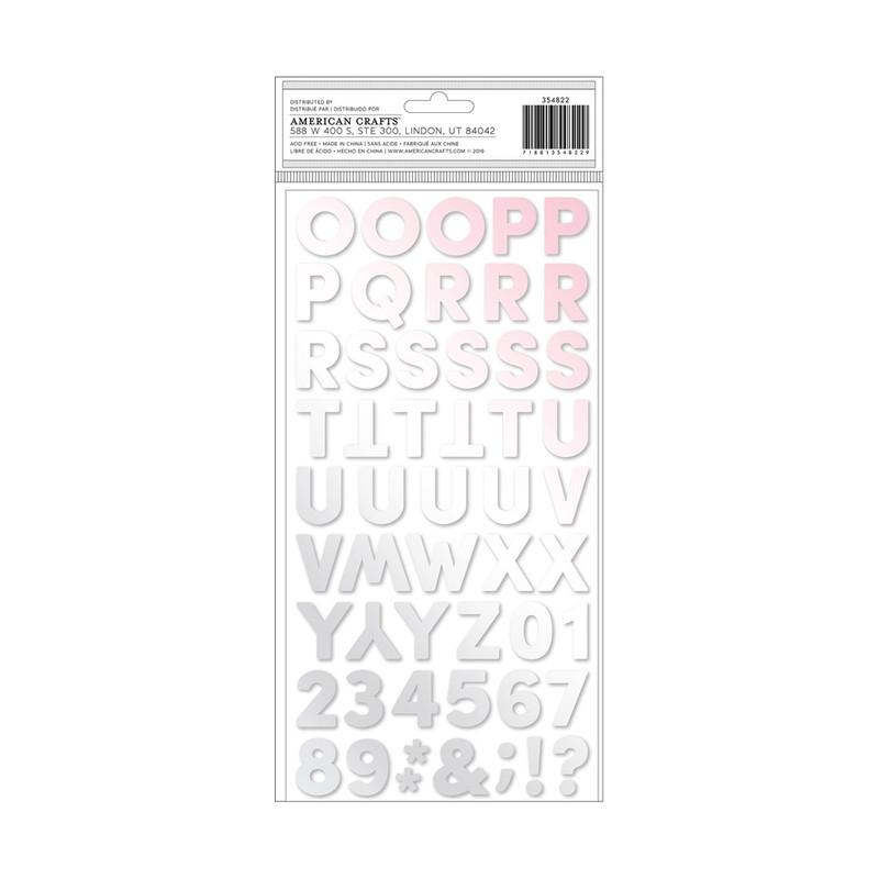Sticker letras holográficas AC