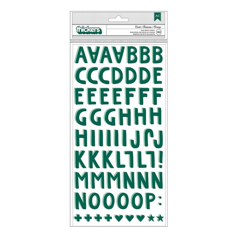 Sticker letras verde Willow 133 un