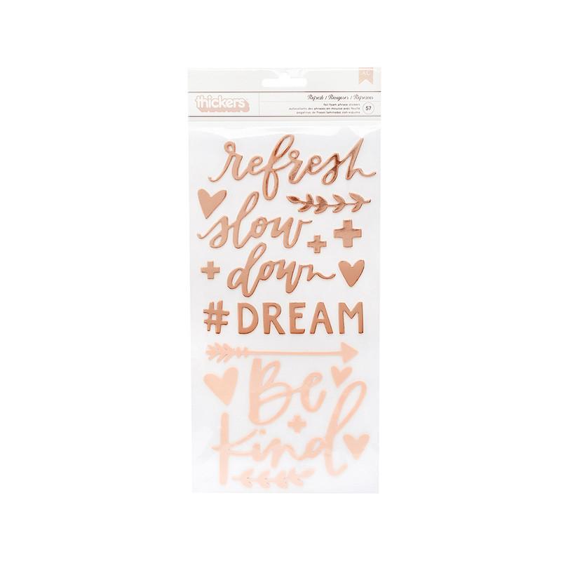 Sticker letras rose gold Willow 57 un