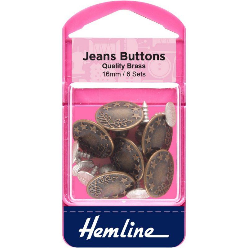 Botón jeans 6 un Hemline