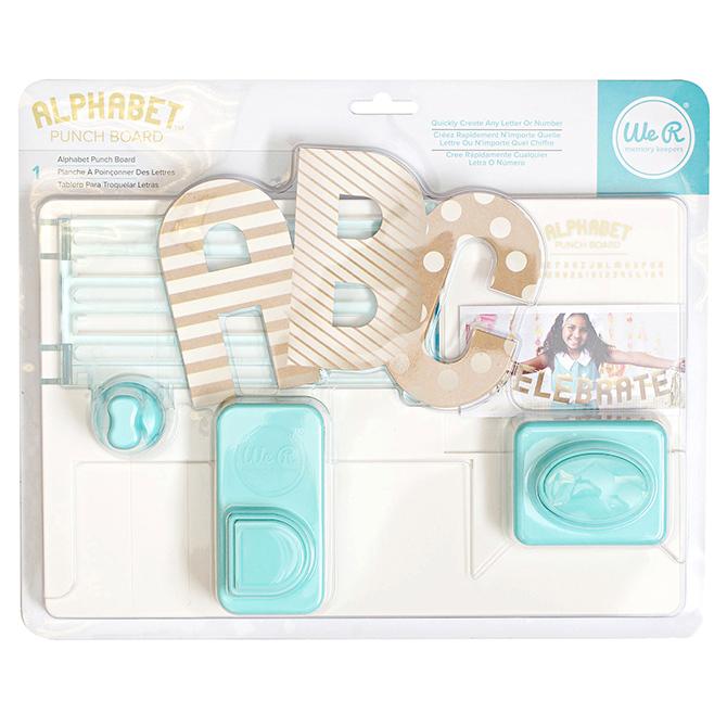 Alphabet punch board We R Memory Keepers