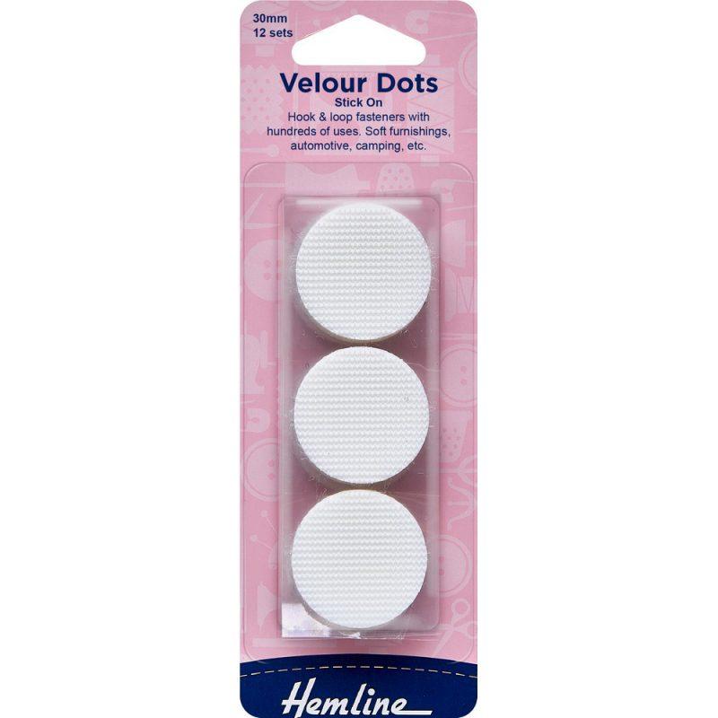 Velcro circular autoadhesivo 12 un Hemline