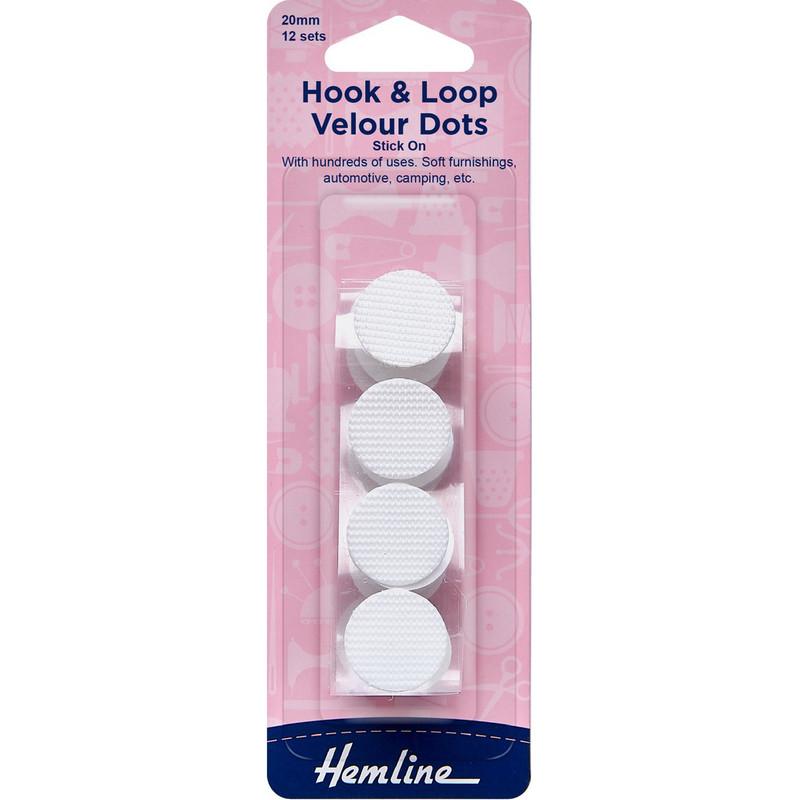 Velcro circular autoadhesivo 12 un Hemline