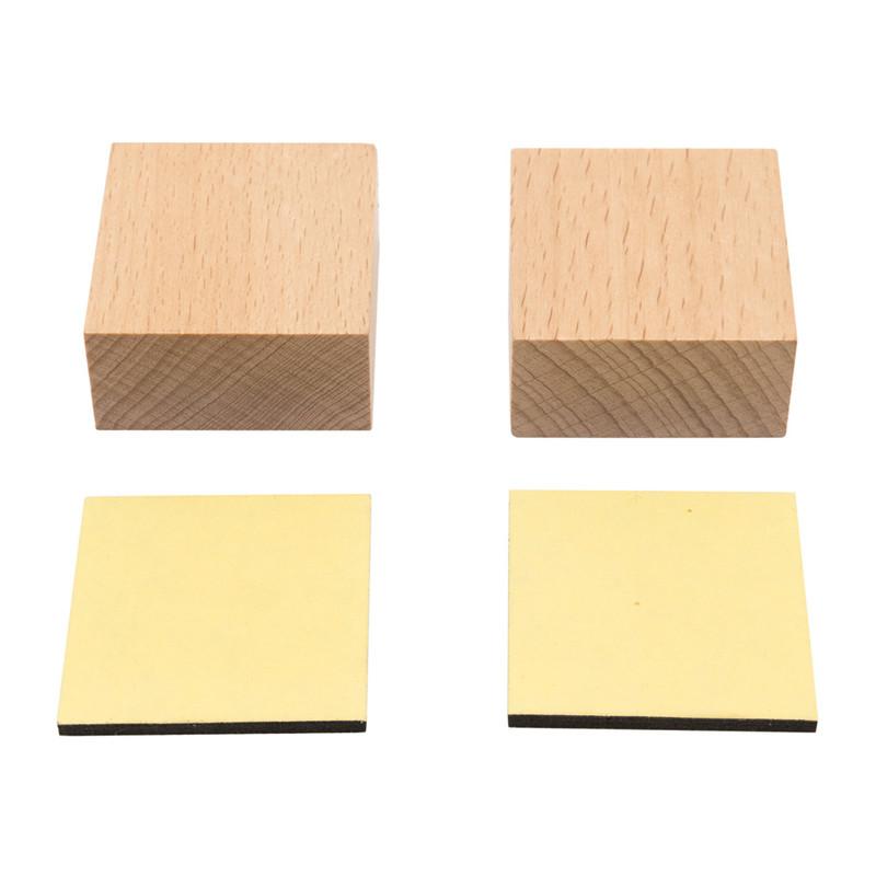 Base Timbre Madera Cuadrada Rico