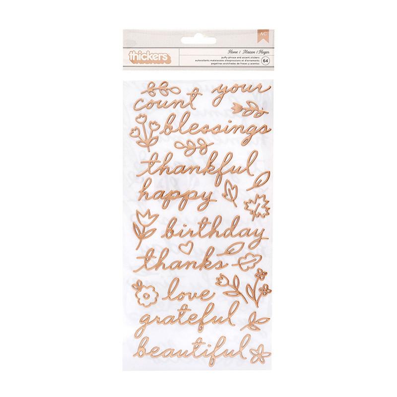 Sticker frases dorado JH 64 un