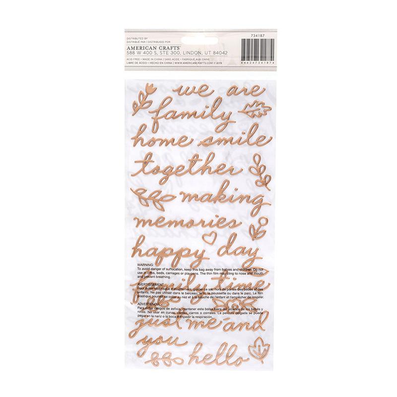 Sticker frases dorado JH 64 un