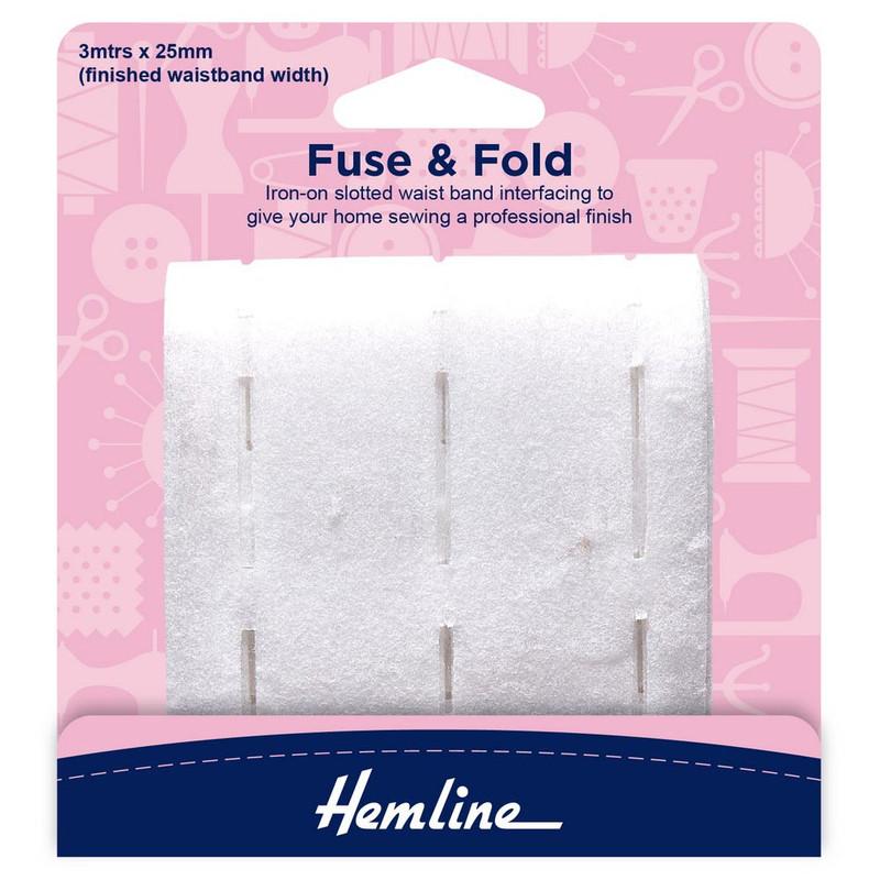 Entretela de cinta termoadhesiva doble faz Hemline