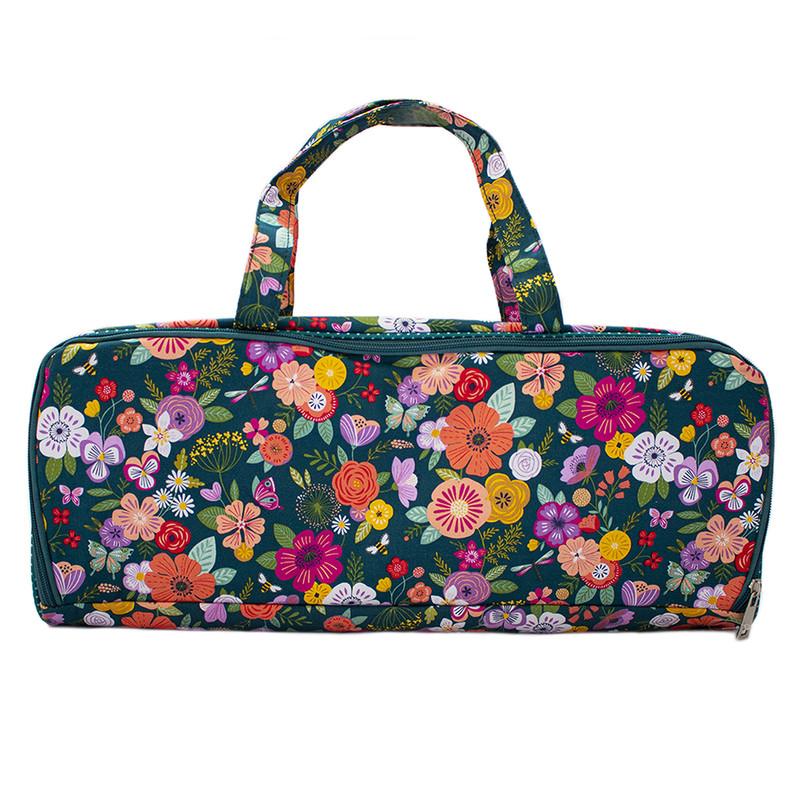 Bolso Tejido Verde Flores Sew Easy
