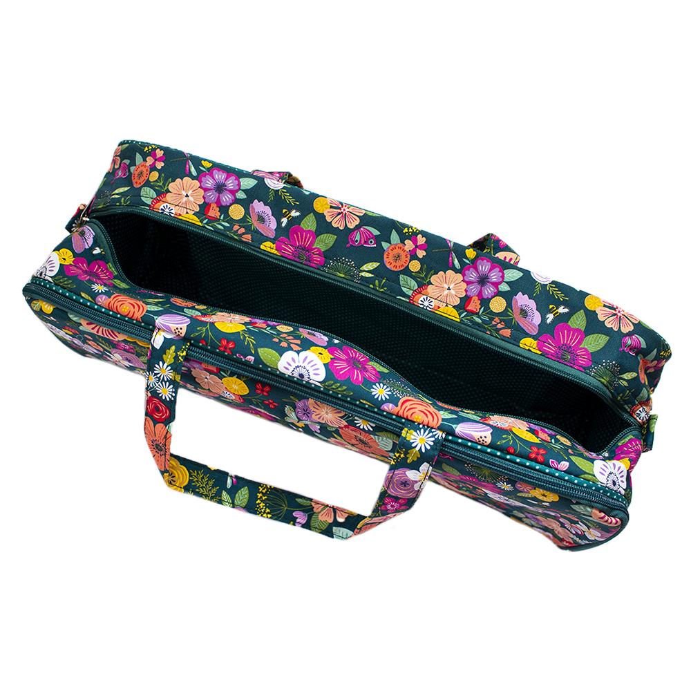 Bolso Tejido Verde Flores Sew Easy