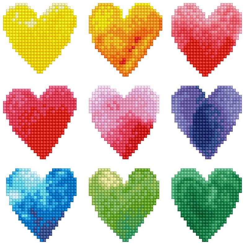 Kit d.dotz love rainbow 20 x 20cm