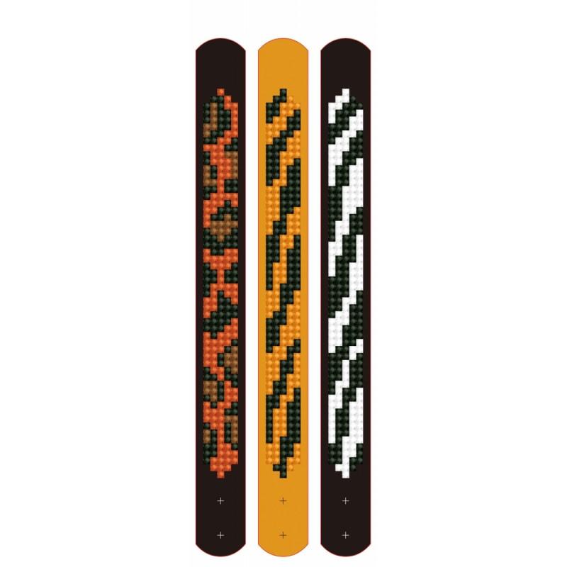 Pack pulseras d.dotz animal prints 21 x 2cm