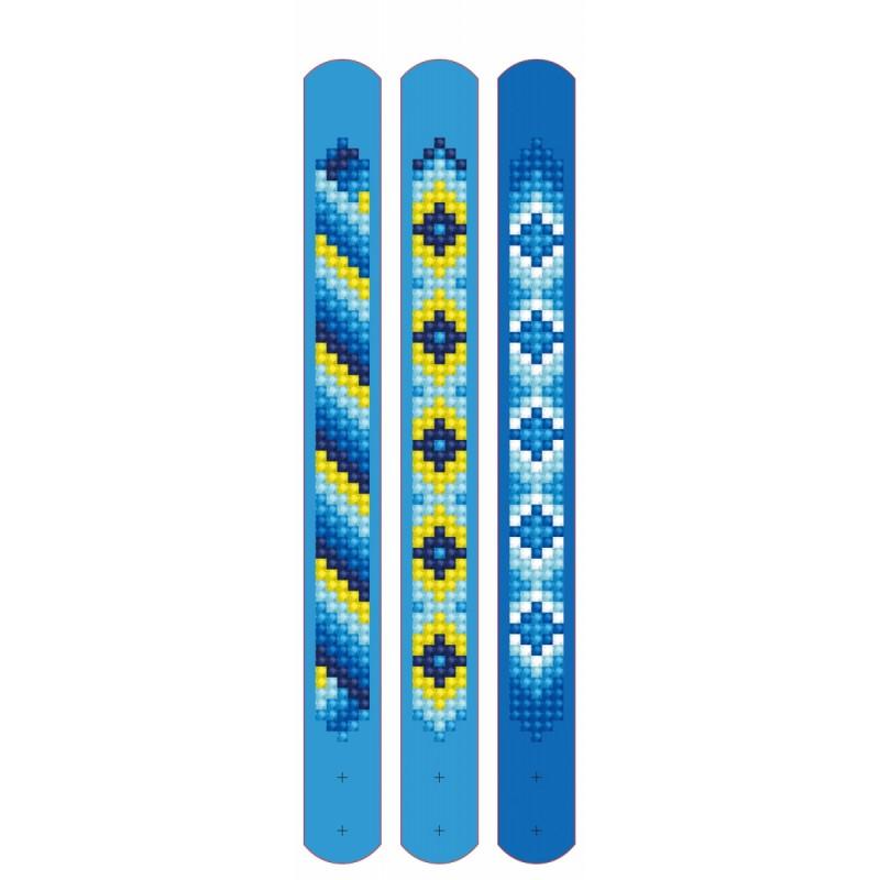 Pack pulseras d.dotz blues 21 x 2cm
