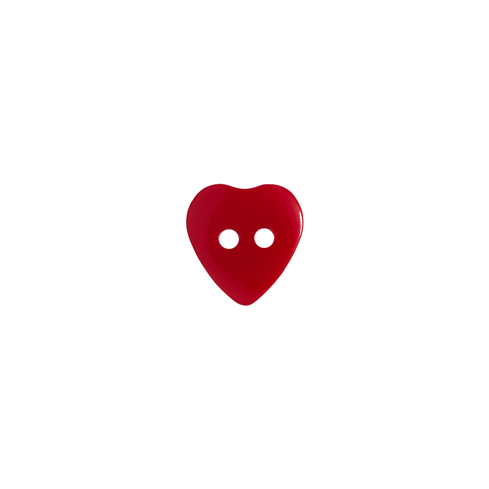 Bot&oacute;n Pl&aacute;stico Coraz&oacute;n Rojo