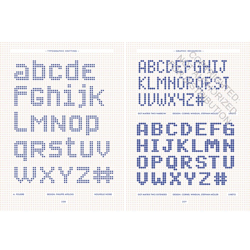 Typographic knitting: from pixel to pattern