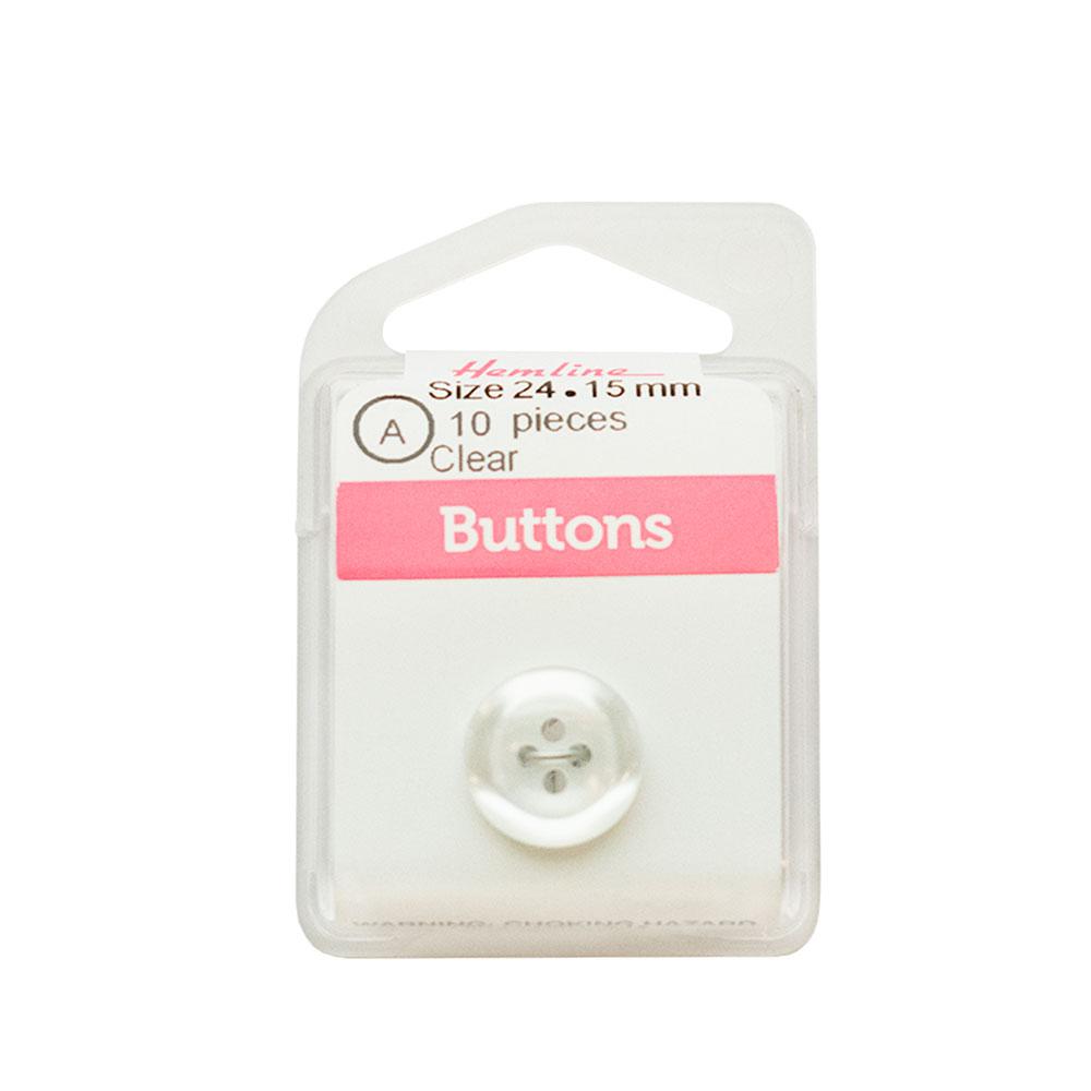 Bot&oacute;n Pl&aacute;stico Blanco Brillante