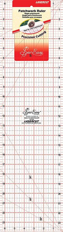 Regla Patchwork rectangular 24'' x 6.5''